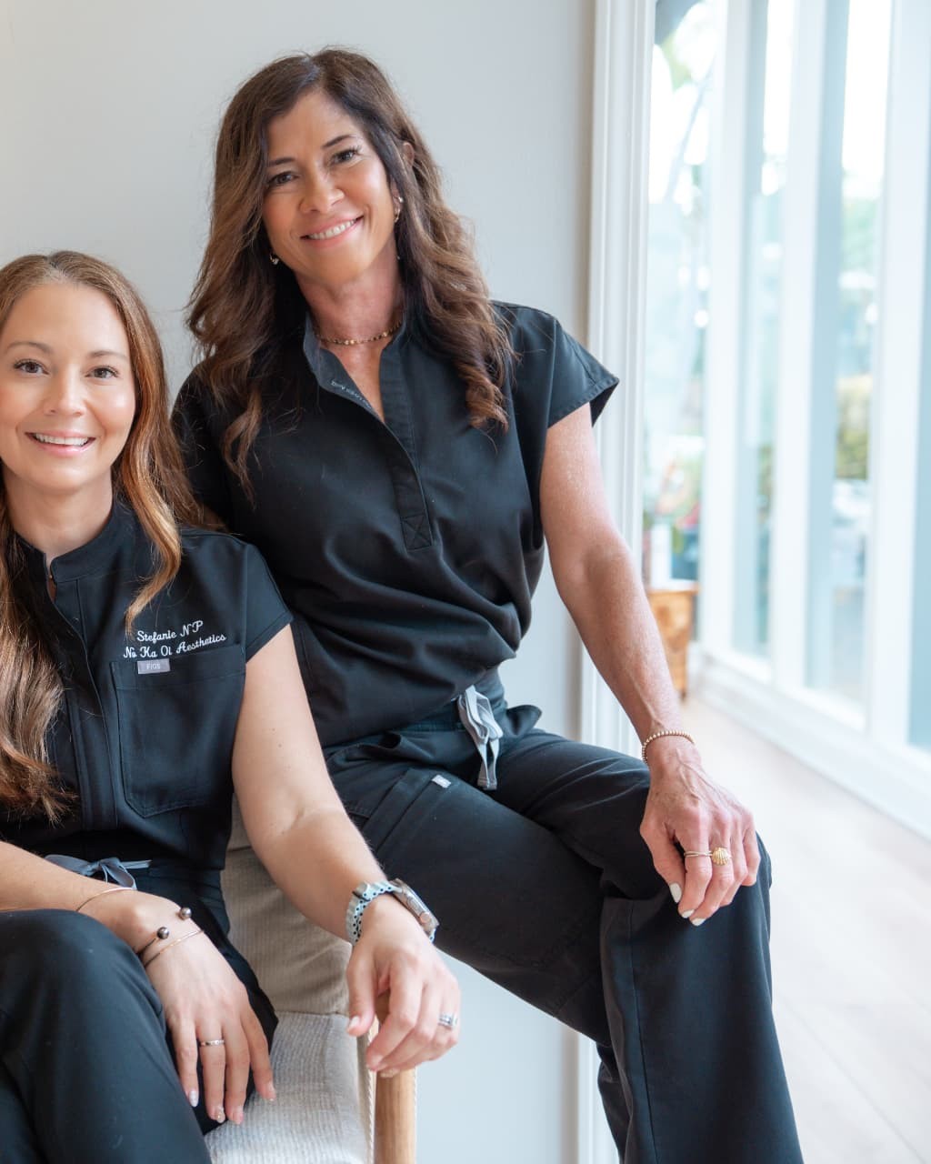 Stefanie Roberts, ARNP, and Stephanie, licensed medical aesthetician, at Nō Ka ʻOi Aesthetics in Kāʻanapali, Maui